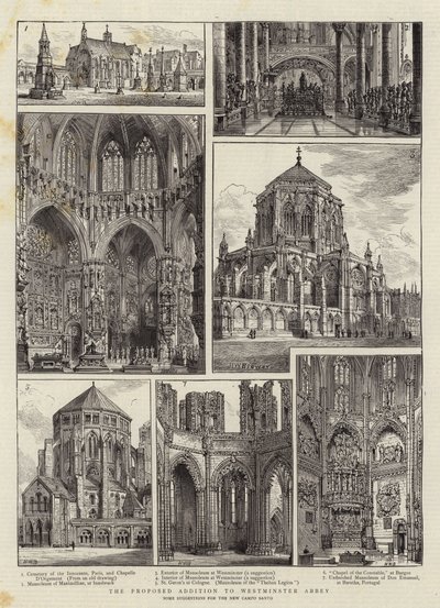 The Proposed Addition to Westminster Abbey by Henry William Brewer